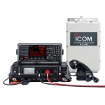 Radio móvil marino en la banda de MF/HF Icom IC-GM800, cumple con GMDSS bajo el requerimiento de SOLAS, pantalla de 4.3 pulgadas, Incluye micrófono y kit de montaje, ICGM800