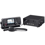 Radio Móvil Marino ICOM IC-M803, MF/HF en modos de operación SSB, LSB, AM, CW, FSK, AFSK, llamada digital DSC, con cabezal remoto, gran pantalla a color de fácil acceso.