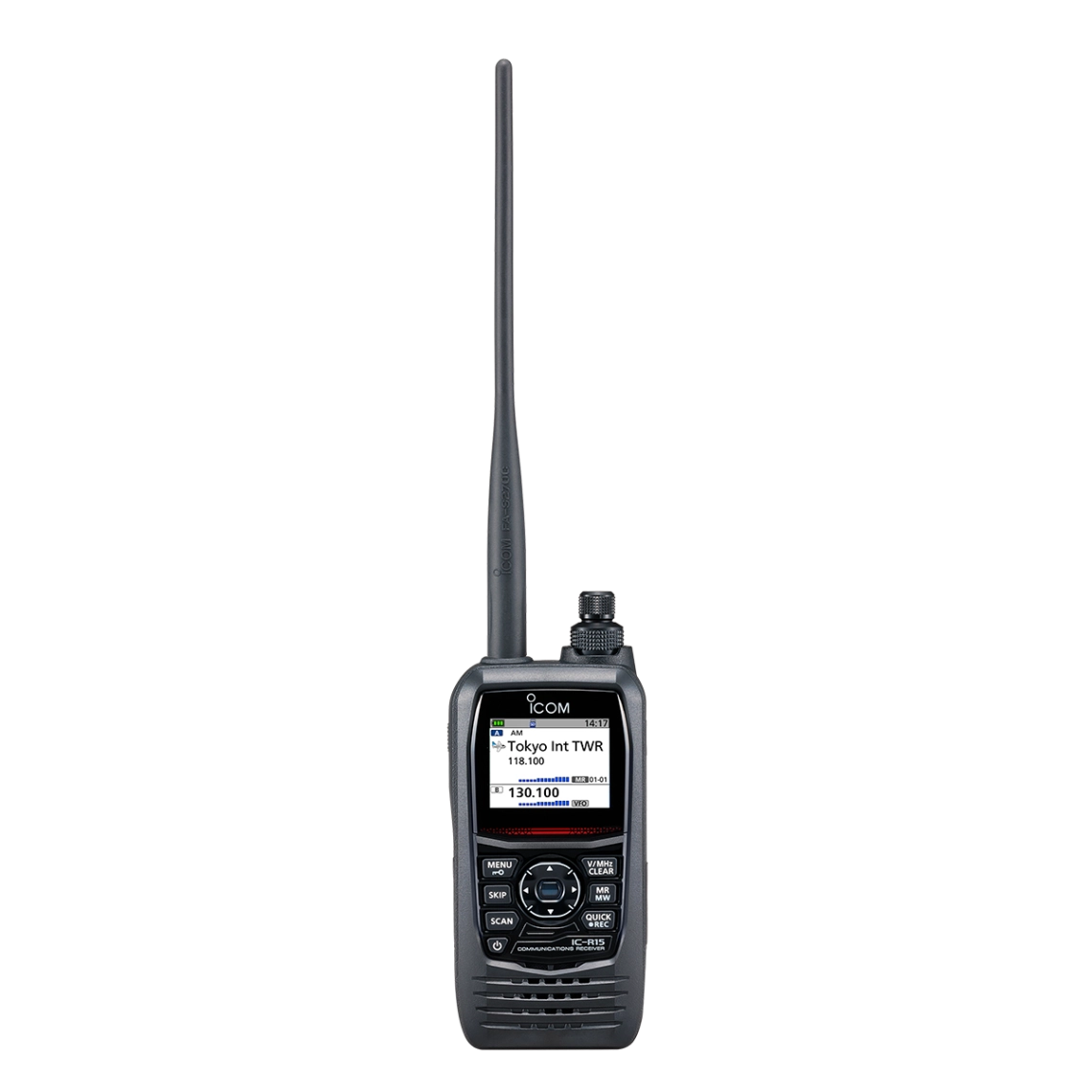 Receptor de comunicación ICOM IC-R15 portátil para señal analógica AM, FM, WFM (F3E, A3E) ICR15