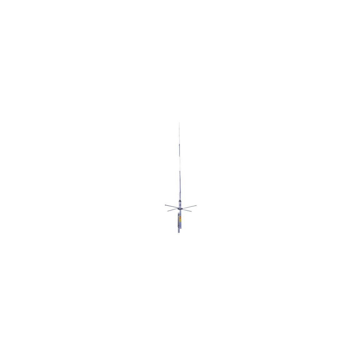 Antena Base HUSTLER G7-150-4, VHF 167-174 MHz, 7 dB de ganancia.