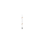 Antena Móvil HUSTLER HQT,  para Rango de Frecuencia de Banda Civil (CB) 26.960 - 27.400 MHz.