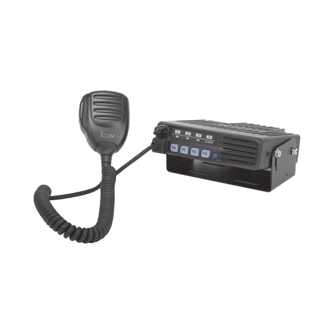Radio Móvil Analógico ICOM IC-F5013, VHF 136-174 MHz, 50 W de potencia de RF. Incluye micrófono, cable de corriente y bracket.