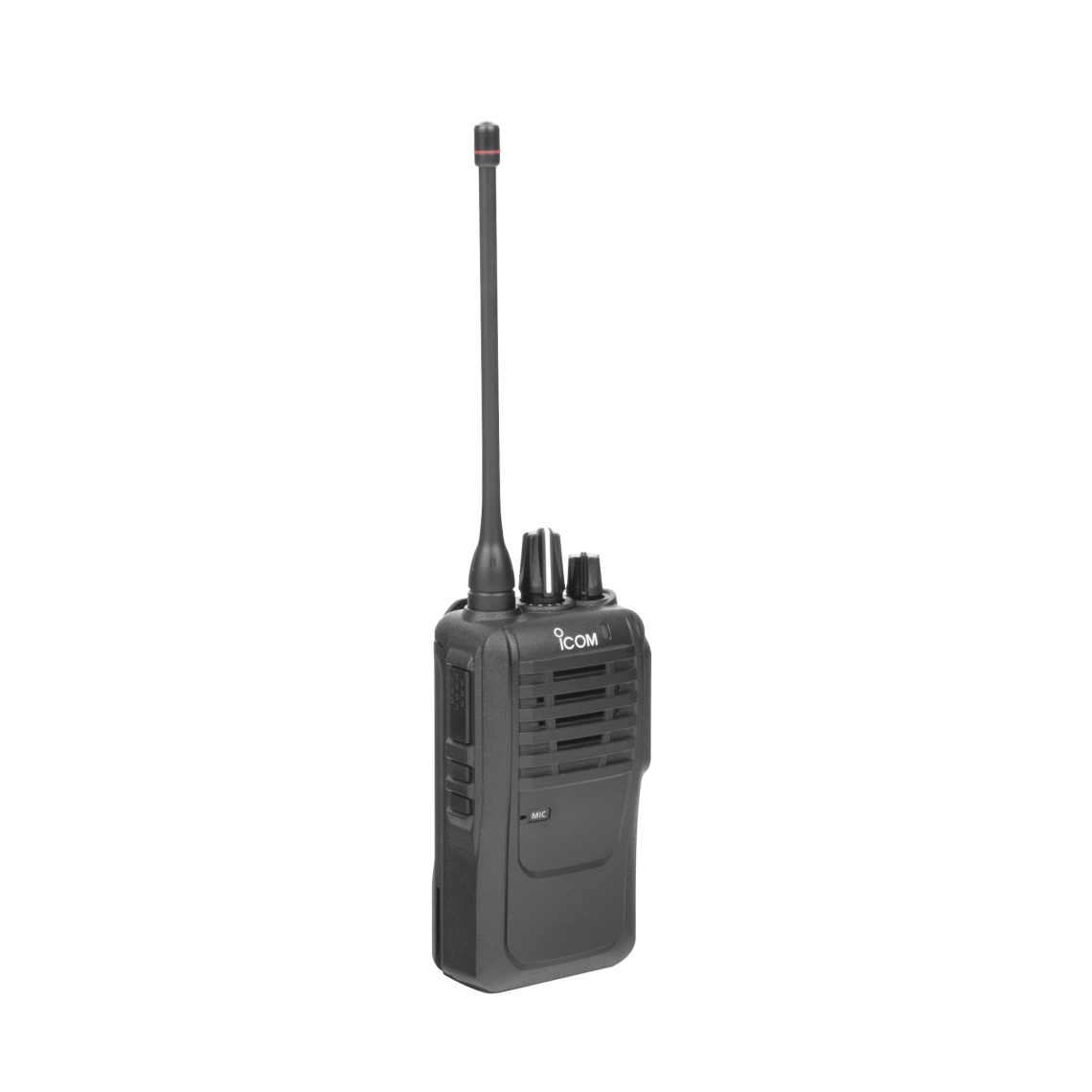 Radio portátil ICOM IC-F4003H, analógico, UHF 450-520 MHz, 5 W de potencia de RF, 16 canales. Incluye: batería, cargador, antena, tapa de accesorios y clip.