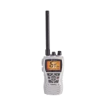 Radio portátil marino COBRA MRHH350WFLT, flotante y sumergible con función de eliminación de agua de la bocina mediante vibración,  potencia de RF de 6 Watts.