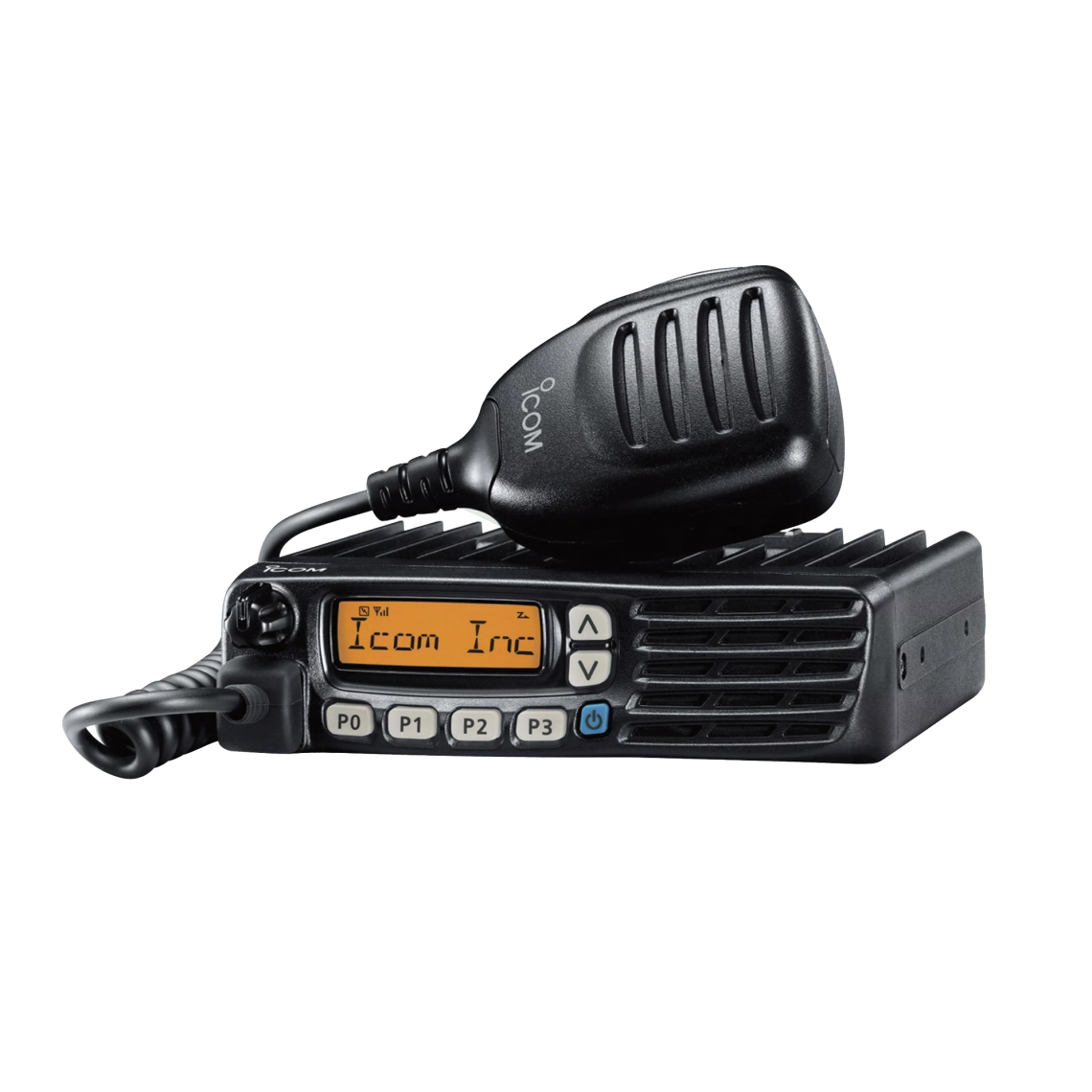 Radio Móvil Analógico ICOM ICF6023H, UHF 400-470 MHz, 50 W de potencia de RF, 128 canales. Incluye micrófono, cable de alimentación y montaje.