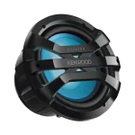 Subwoofer excelon motorsport Kenwood XM1041BL, de 10" fabricado en rejilla color negro, cuenta con iluminación Led ajustable vía RF