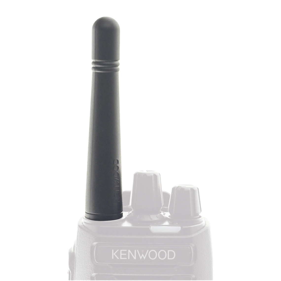 Antena Recortada Kenwood KRA-23M, UHF 440-490 MHz, Bajo perfil, para Radio Portátil Kenwood, KRA23M