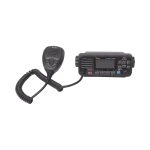 Radio móvil marino ICOM, color negro, GPS interconstruido, 25 W de potencia, sumergible IPX7, clase D DSC. rango de frecuencias. Tx:156.025 - 157.425 MHz, Rx:156.050 - 163.275 M...