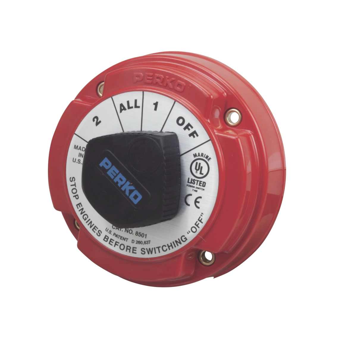 Switch Selector de Batería de Servicio Mediano, para Sistemas Eléctricos Marinos 8501DP