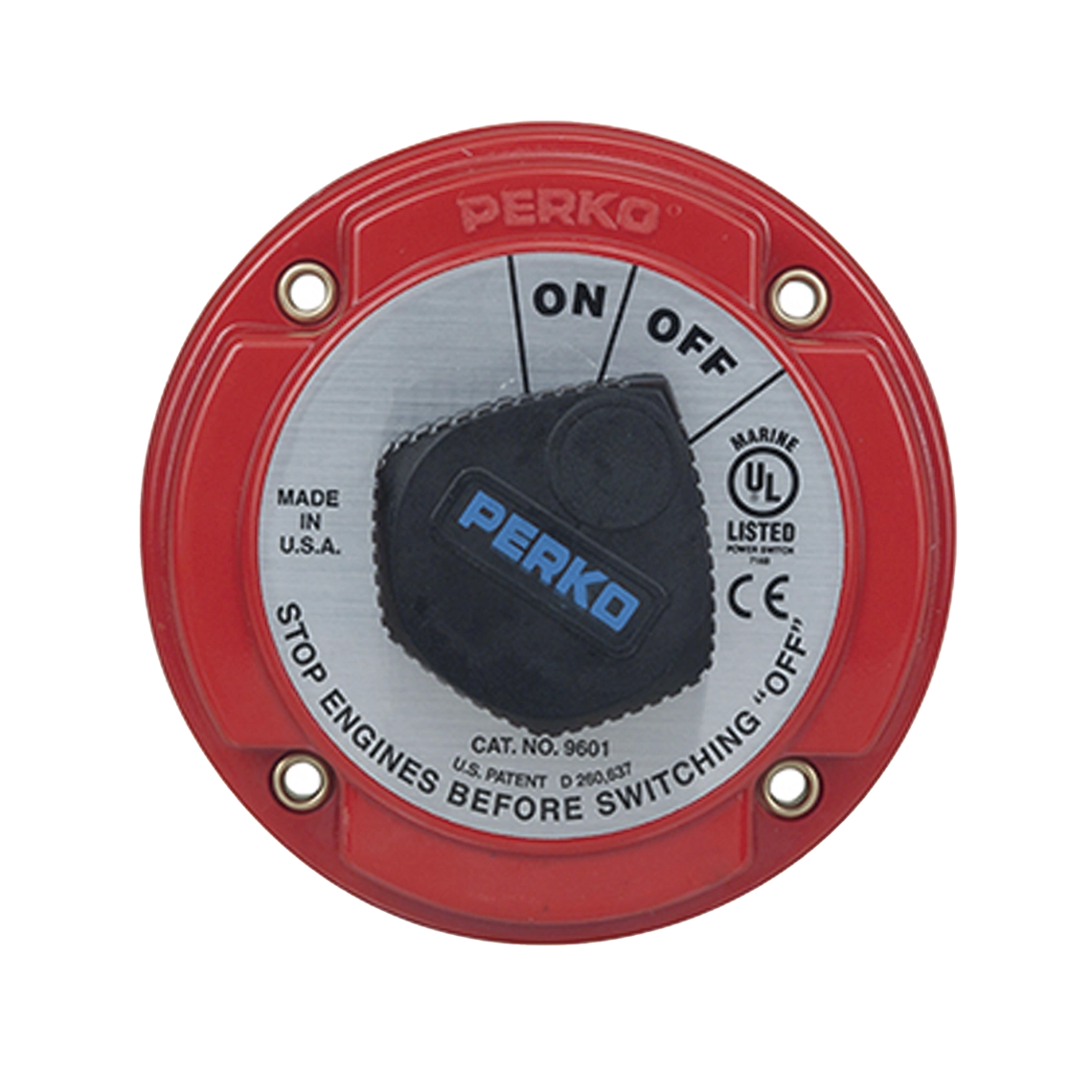 Switch Selector de Batería On / Off de Servicio Mediano, para Sistemas Eléctricos Marinos 9601DP