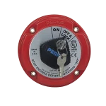 Switch Selector de Batería On / Off de Servicio Mediano, con Bloqueo por Llave para Sistemas Eléctricos Marinos 9602DP