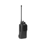 Radio portátil ICOM IC-F4003/18, UHF 400-470 MHz, analógico, 4 W de potencia de RF, 16 canales. Incluye: batería, cargador, antena, tapa de accesorios y clip.