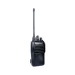 Radio portátil ICOM IC-F4103D/22, UHF 400-470 MHz, digital y analógico, 16 canales, 5W de potencia de RF. Batería, cargador, antena y clip incluidos.