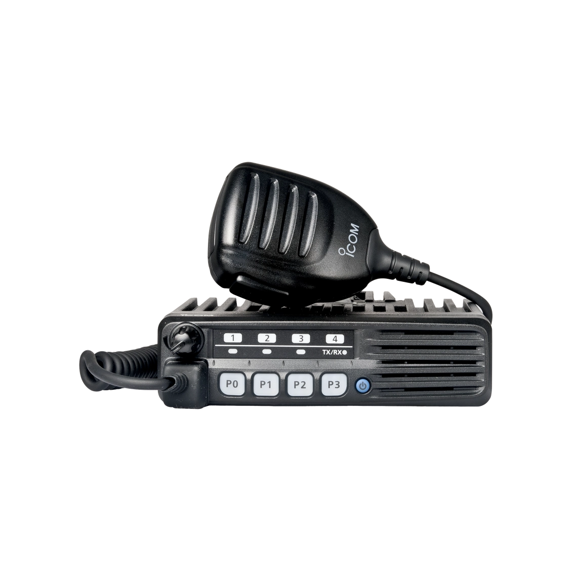 Radio Móvil Analógico ICOM ICF6013H, UHF 450-512 MHz, 50 W de potencia de RF.  Incluye micrófono, cable de corriente y bracket, IC-F6013H