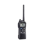 Radio portátil marino Icom IC-M73, 6W, rango de frecuencia Tx:156.025-157.425MHz, Rx:156.050-163.275MHz, sumergible IPX8, 700mW de potencia de audio. Incluye Batería, antena, cl...