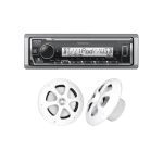 Kit de estéreo con Bluetooth KMR-M332BT |  más Par de bocinas KFC-1613MRW KE/1613MRW
