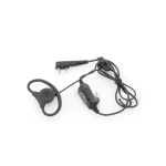 Micrófono de solapa Kenwood KHS-27, con audífono y montaje de oído, para TK2200, TK2300, TK3000, TK3400, NX240, NX1300, NX1000, KHS27