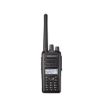 Radio portátil KENWOOD NX-3220-K3 VHF 136-174 MHz, 260 canales, NXDN-DMR-análogo, GPS, bluetooth, IP67, 2 pines. Incluye batería, antena, cargador y clip.