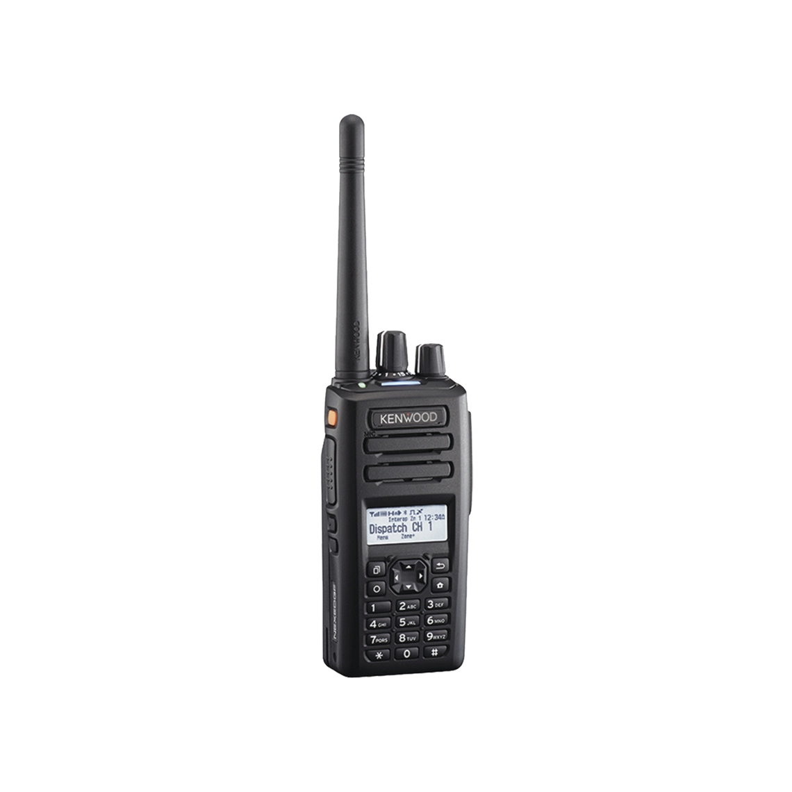 Radio portátil Kenwood NX-3320-K3, UHF 400-520 MHz, 260 Canales, NXDN-DMR-Análogo, GPS, Bluetooth, IP67, 2 Pines. Incluye batería, antena, cargador y clip