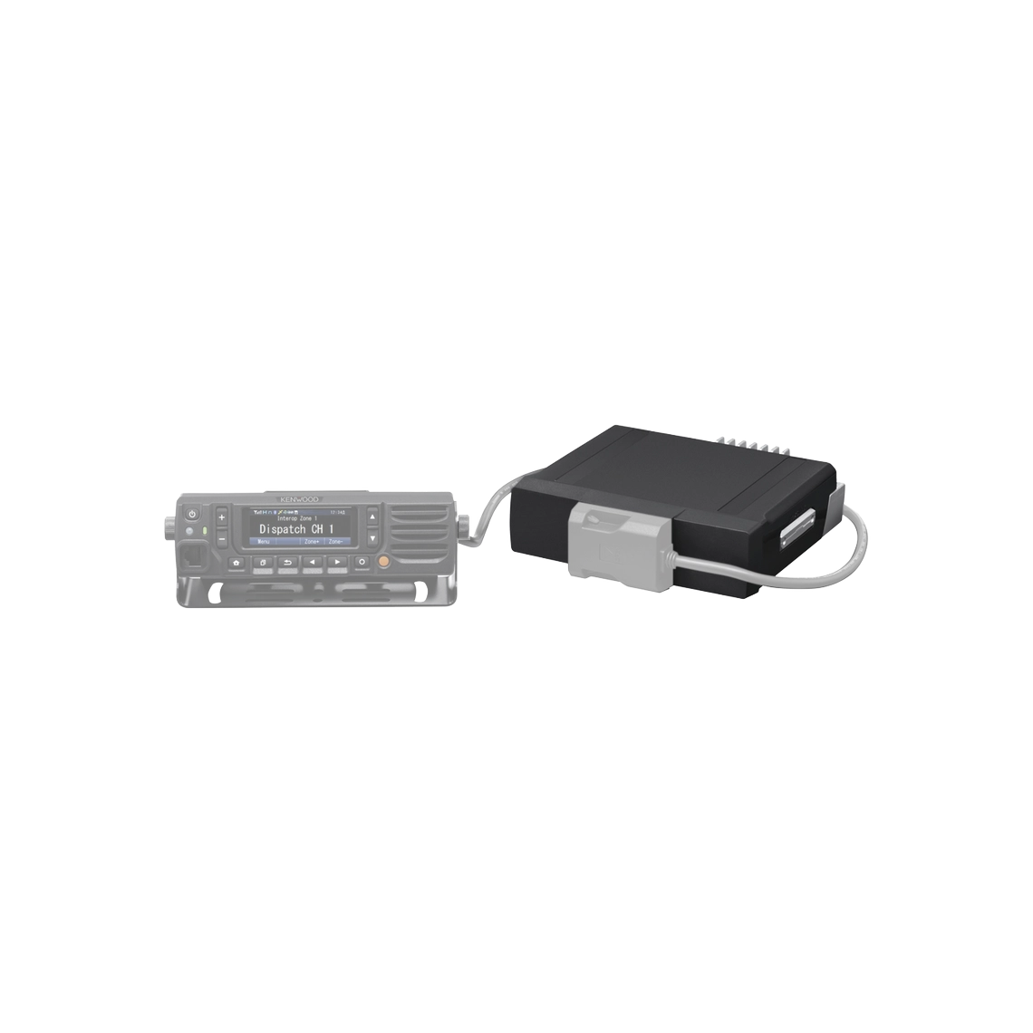Radio móvil Kenwood NX-5800-B-K2, UHF 380-470 MHz, NXDN-P25-DMR-Analógico, 45 W, Bluetooth, GPS, MicroSD, 1024 Canales, Solo radio NX5800BK2