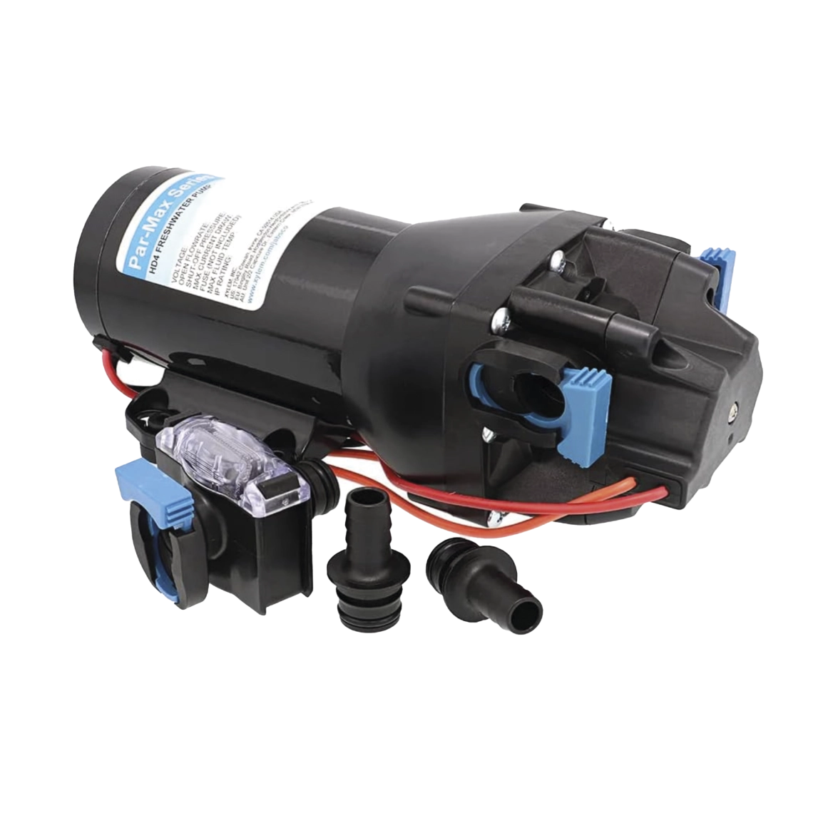 Bomba controlada por presión Par Max HD 4' a 24 Vca, alta presión 40 psi 15 lpm / 4 gpm Q402J-115S-3A