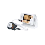 Radio Móvil Marino VHF UNIDEN UM-725G, color blanco con receptor de GPS integrado, puerto de conexión NMEA 2000, 25W de potencia de RF, sumergible IPX8, UM725G